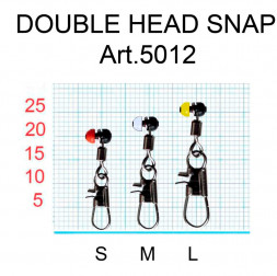 Застежка Fish Season с вертлюгом дв. пластик №L 4шт 5012-LF