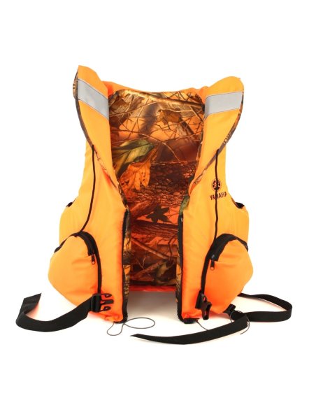 Жилет страховочный двусторонний р.XXL со свистком с воротником