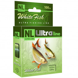 Леска Aqua NL Ultra White Fish белая рыба 0.14 30м