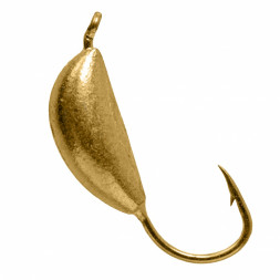 Мормышка вольфрам LumiCom Банан с ушком Ф3 золото, цена за 1 шт.
