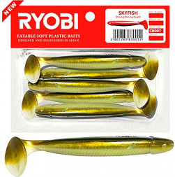 Риппер Ryobi SKYFISH 109mm, цвет CN007 spring lamprey, 3шт