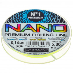 Леска BALSAX Nano Mix tube 0.14 30м цена за 1 шт.