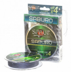 Леска плетеная SPRUT Saburo Soft Ultimate X 4 Space Gray 0.25 95м