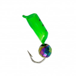 Мормышка Condor Столбик с граненым шариком Хамелеон зеленый, 2,0 мм 15 шт
