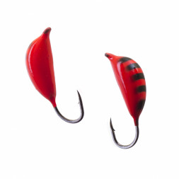 Мормышка вольфрамовая Lumicom Банан с ушком Ф4 покраска 319A, цена за 1 шт.