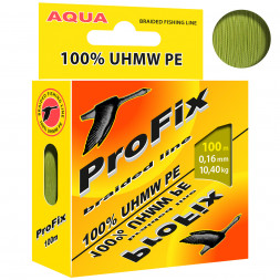 Леска плетеная Aqua ProFix Olive 0.16 100м